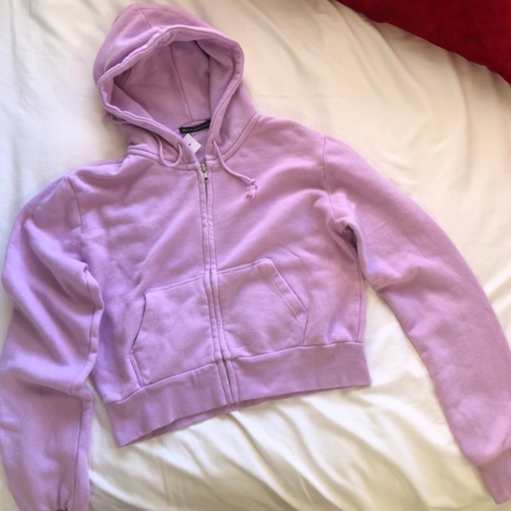 rare brandy melville lilac/pink  crystal hoodie